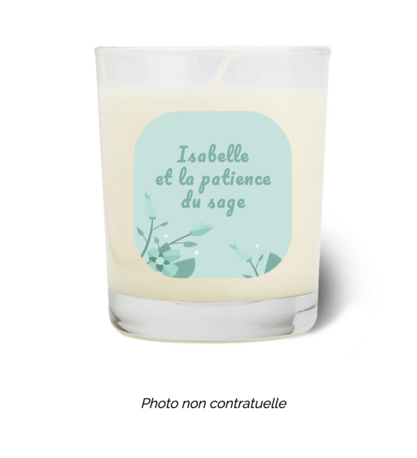 Bougie personnalisée cadeau  pour maitresses
