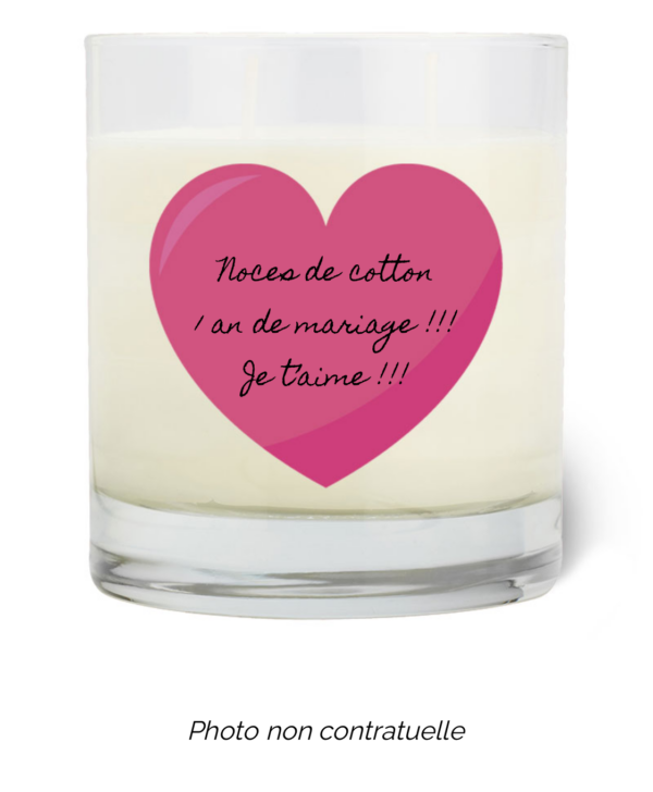 Bougie personnalisée cadeau  pour maitresses