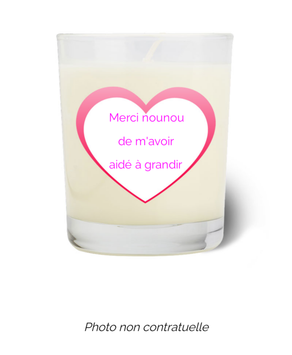 Bougie personnalisée cadeau  pour maitresses