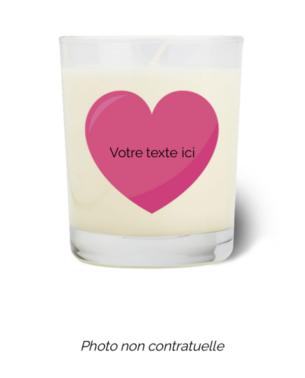 Bougie personnalisée cadeau  pour maitresses