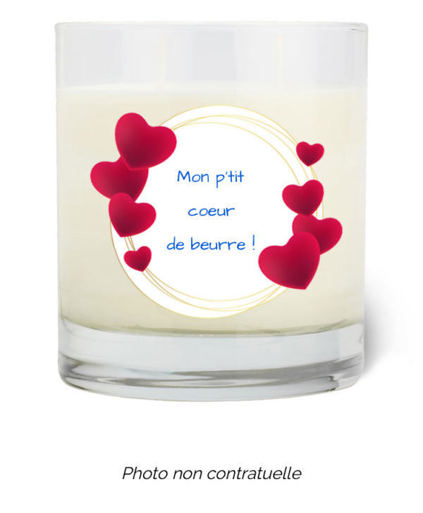 Bougie personnalisée cadeau  pour maitresses