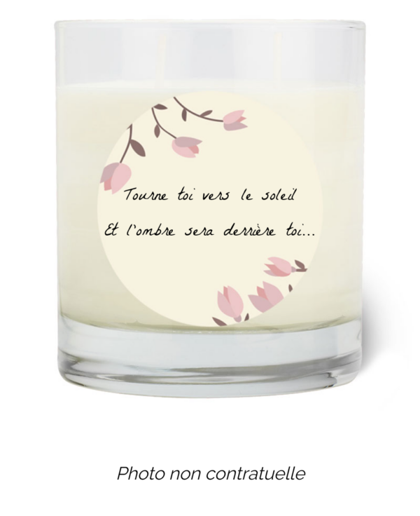 Bougie personnalisée cadeau  pour maitresses