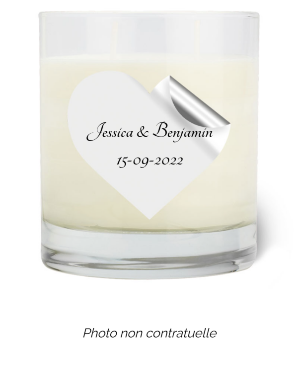 Bougie personnalisée cadeau  pour maitresses