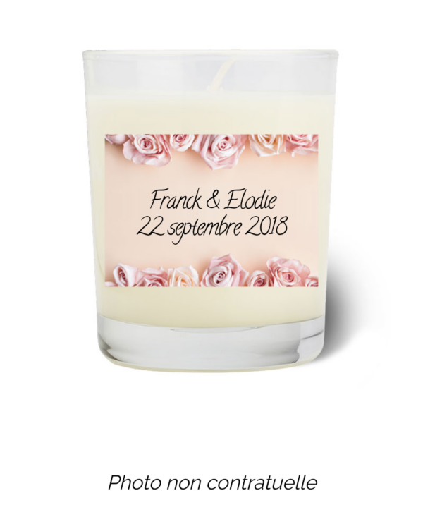 Bougie personnalisée cadeau  pour maitresses