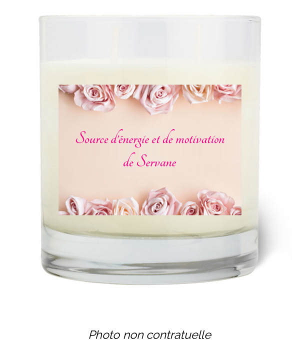 Bougie personnalisée cadeau  pour maitresses