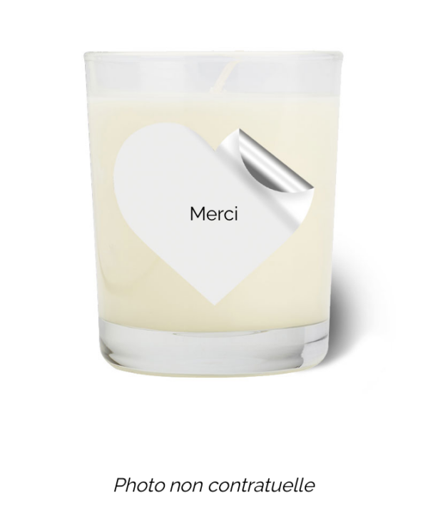 Bougie personnalisée cadeau  pour maitresses