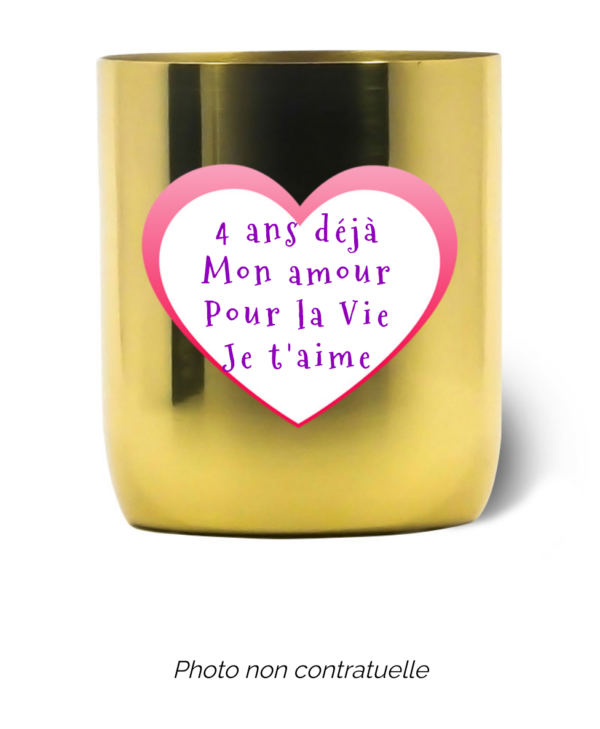 Bougie personnalisée cadeau  de Noel
