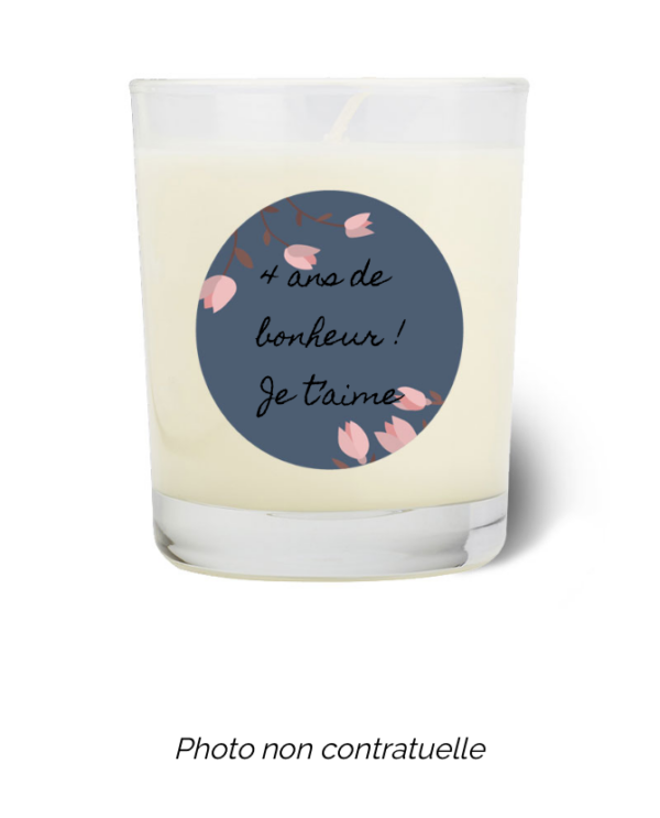 Bougie personnalisée cadeau  pour maitresses