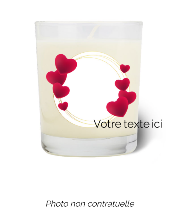 Bougie personnalisée cadeau  de Noel