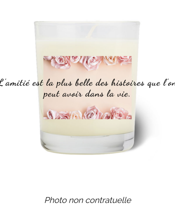 Bougie personnalisée cadeau  de Noel