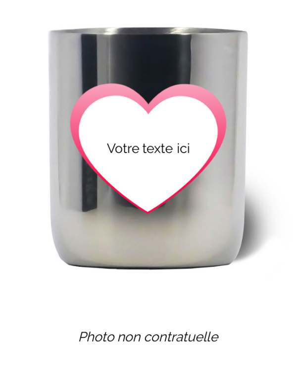 Bougie personnalisée cadeau  de St valentin