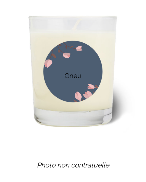 Bougie personnalisée cadeau  de St valentin