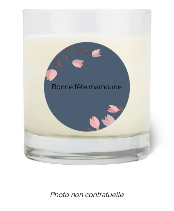 Bougie personnalisée cadeau  de St valentin