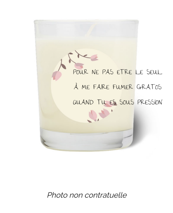 Bougie personnalisée cadeau  de St valentin