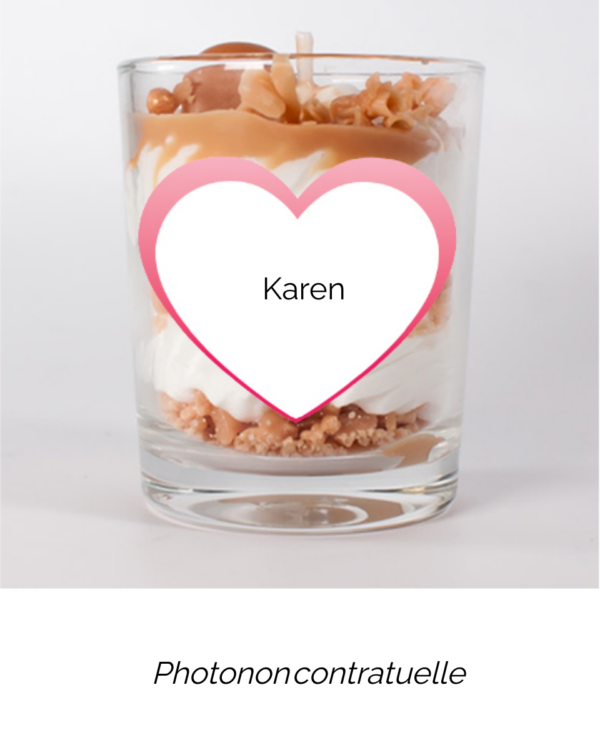 Bougie personnalisée Cadeau  de Pâques