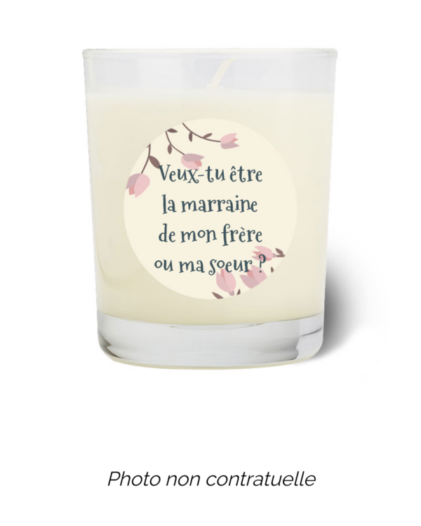 Bougie personnalisée Cadeau  de Pâques