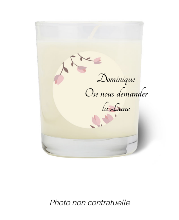 Bougie personnalisée Cadeau  de Pâques