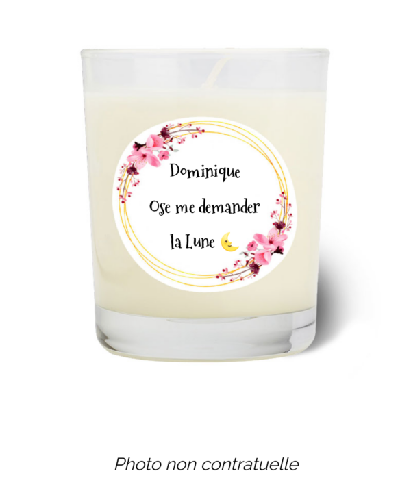 Bougie personnalisée Cadeau  de Pâques