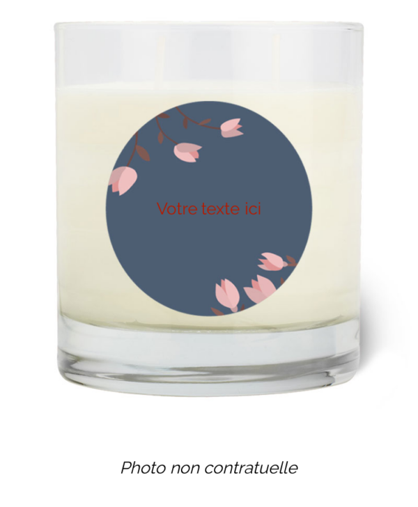 Bougie personnalisée cadeau  de St valentin