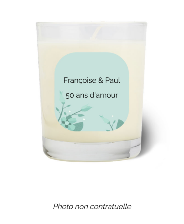 Bougie personnalisée Cadeau  de Pâques