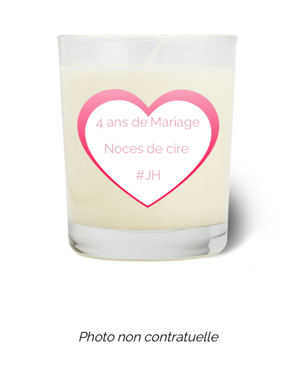 Bougie personnalisée Cadeau  de Pâques