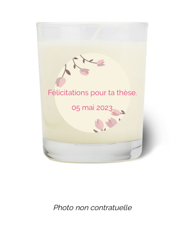 Bougie personnalisée Cadeau  de Pâques