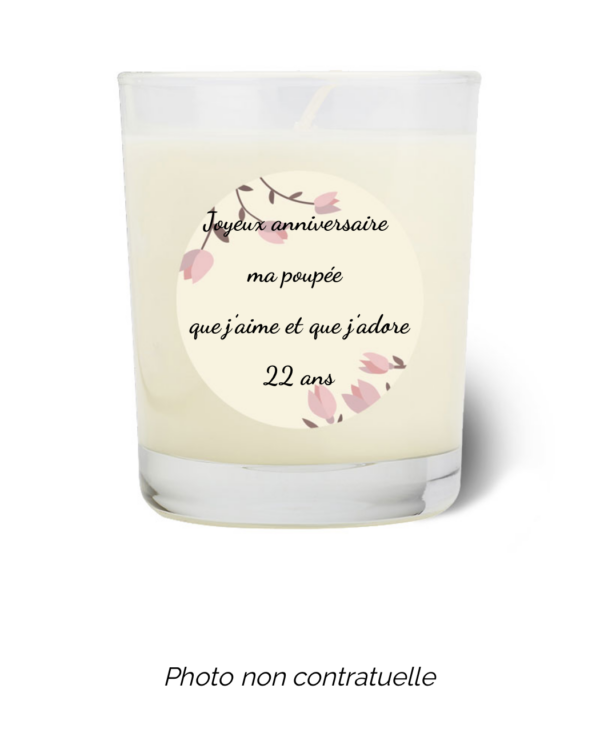 Bougie personnalisée Cadeau  de Pâques