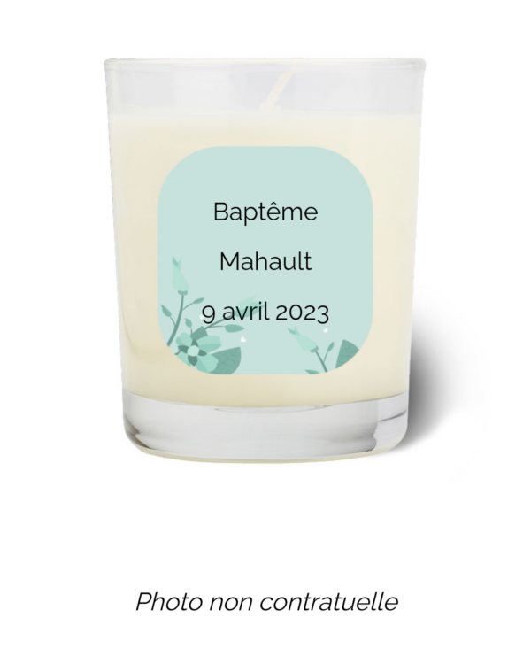 Bougie personnalisée Cadeau  de Pâques