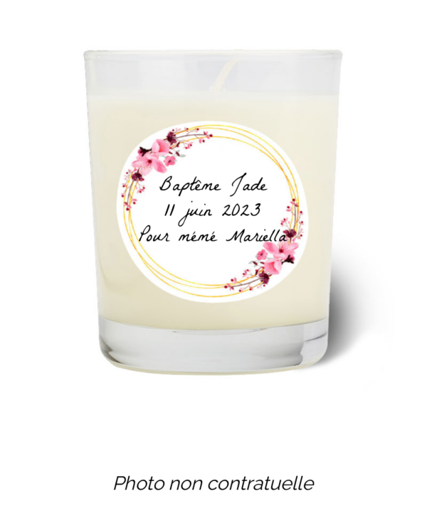 Bougie personnalisée Cadeau  de Pâques