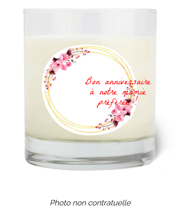 Bougie personnalisée Cadeau  de Pâques