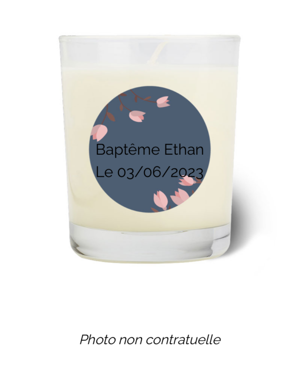Bougie personnalisée Cadeau  de Pâques