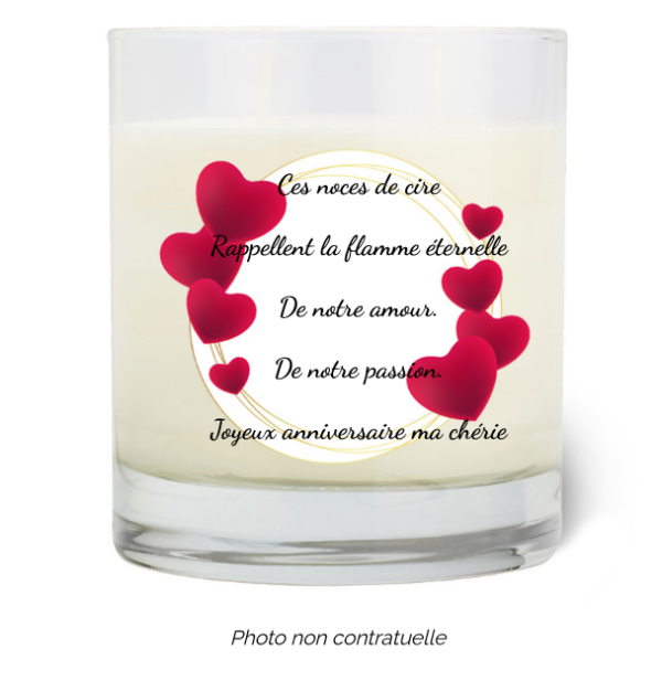 Bougie personnalisée Cadeau  de Pâques