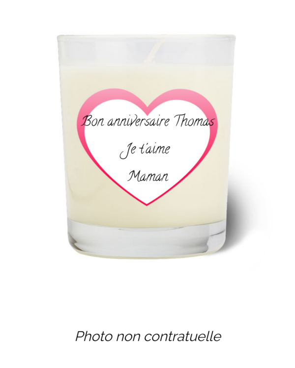Bougie personnalisée Cadeau  de Pâques