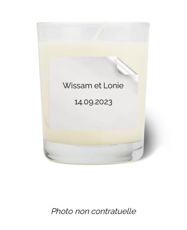 Bougie personnalisée Cadeau  de Pâques