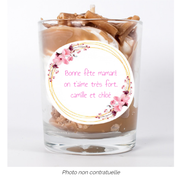 Bougie personnalisée Cadeau  de Pâques