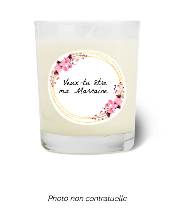 Bougie personnalisée Cadeau  de Pâques