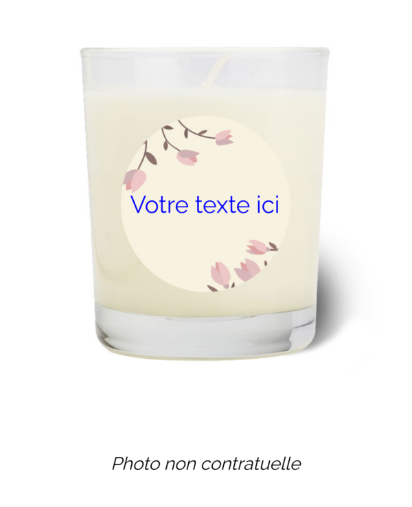 Bougie personnalisée Cadeau  de Pâques