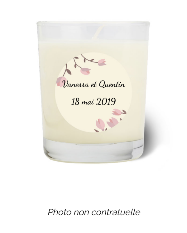 Bougie personnalisée Cadeau  de Pâques