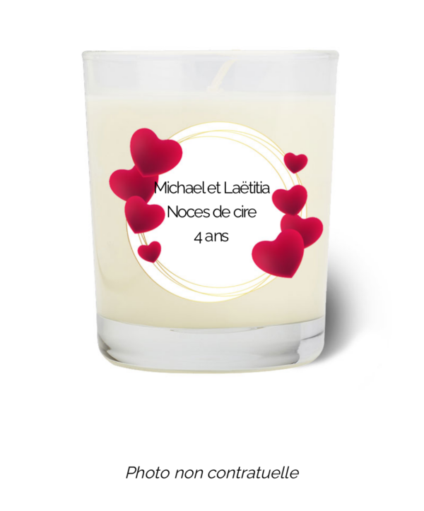 Bougie personnalisée Cadeau  de Pâques