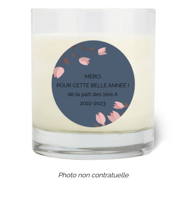 Bougie personnalisée Cadeau  de Pâques
