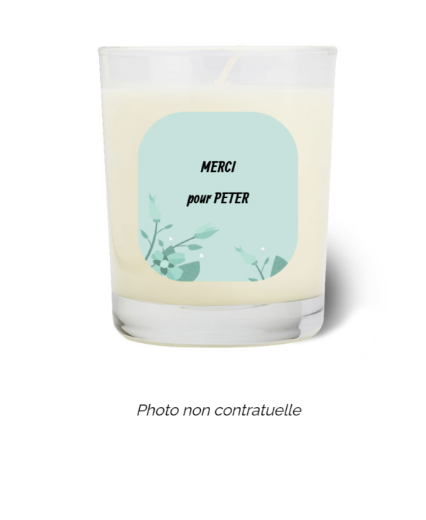 Bougie personnalisée Cadeau  de Pâques