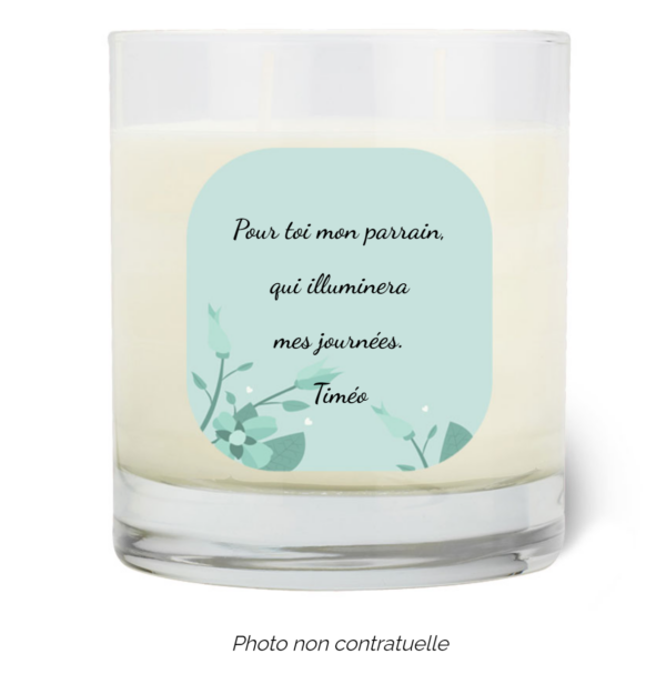Bougie personnalisée Cadeau  de Pâques