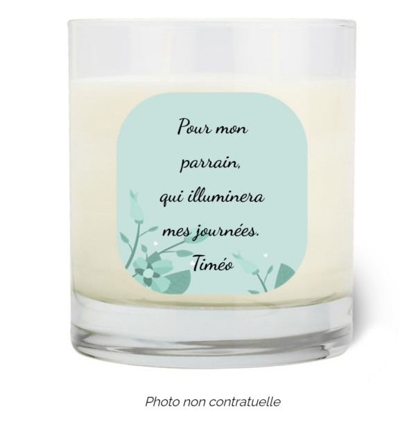 Bougie personnalisée Cadeau  de Pâques