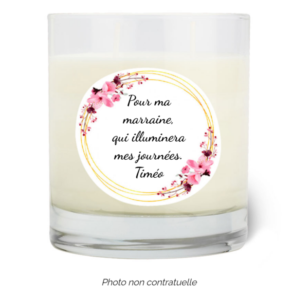 Bougie personnalisée Cadeau  de Pâques