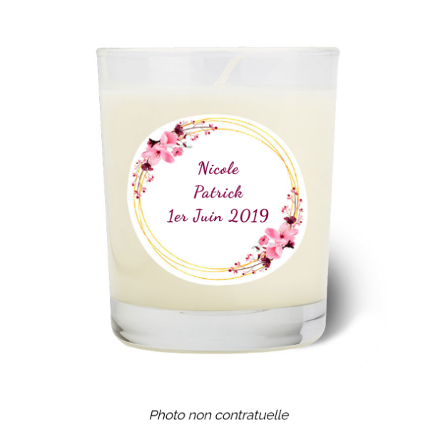 Bougie personnalisée Cadeau  de Pâques