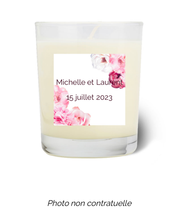 Bougie personnalisée Cadeau  de Pâques