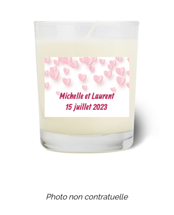 Bougie personnalisée Cadeau  de Pâques
