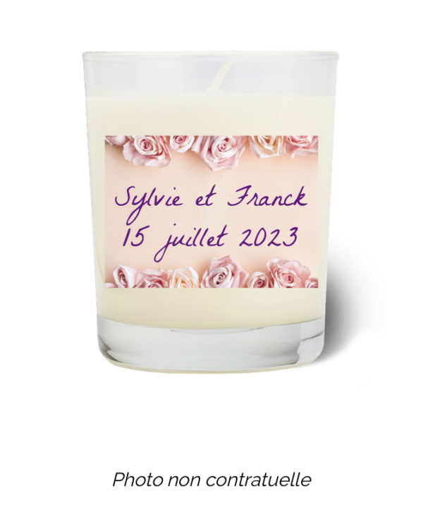 Bougie personnalisée Cadeau  de Pâques