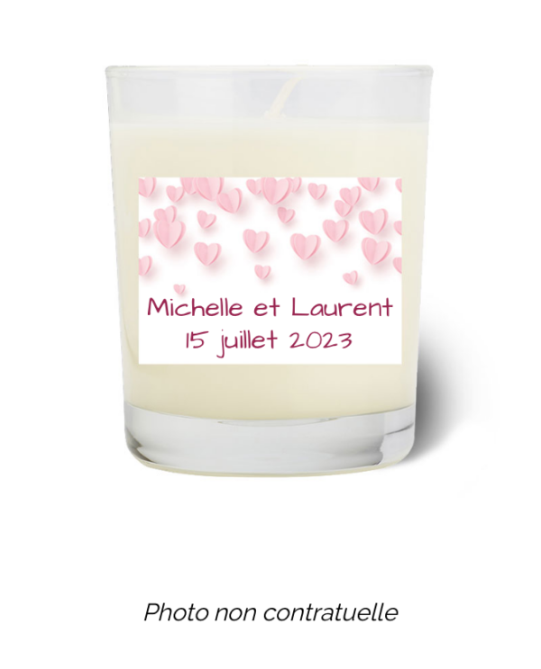 Bougie personnalisée Cadeau  de Pâques