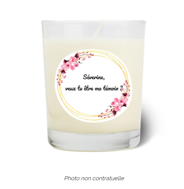 Bougie personnalisée Cadeau  de Pâques